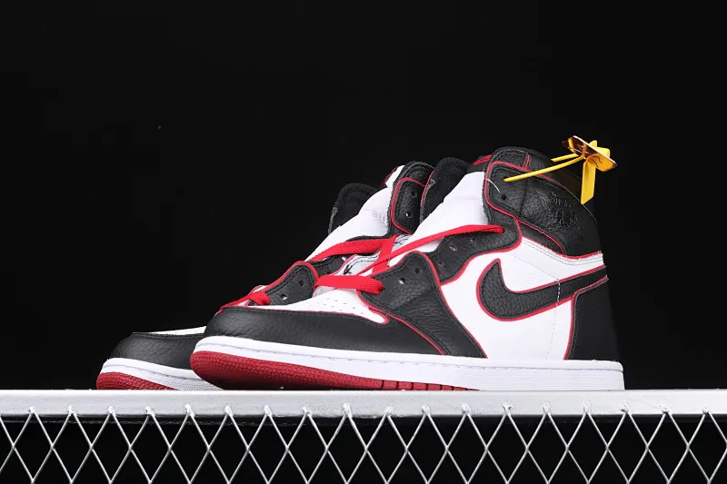 All categories Air Jordan Jordan series basketball shoes Air Jordan 1 High Air Jordan 1 RETRO HIGH OG AJ1 Joe 1 new black and red high frequency flying wing LOGO 555088-062